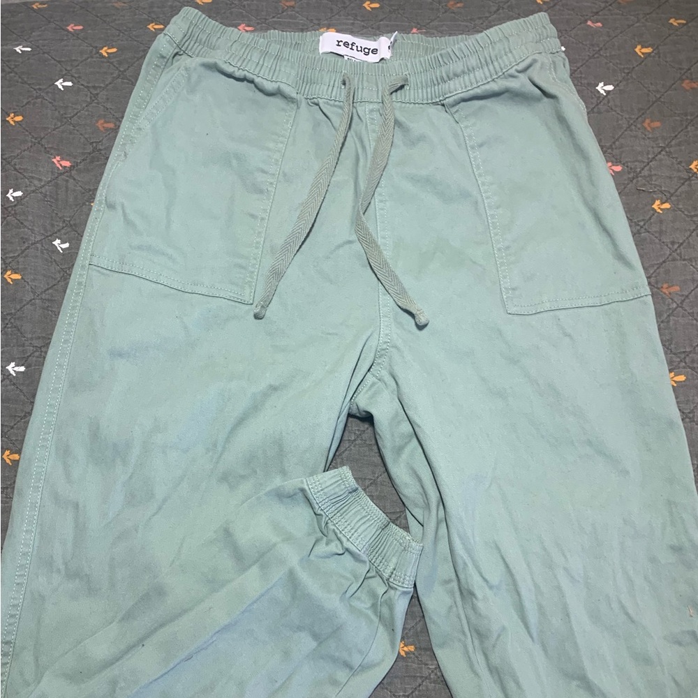 Mint Green Relaxed Joggers | S